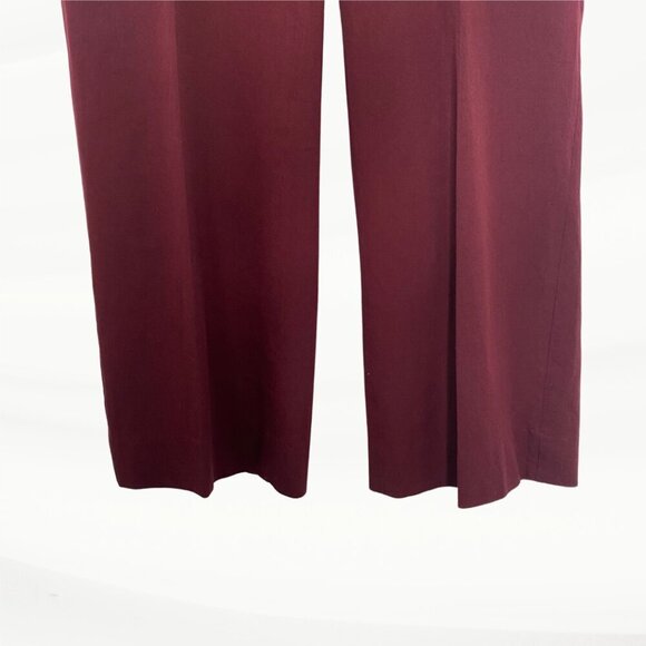 J. Crew Burgundy Wine Stretch Cropped Pants, Size 6 - Picture 4 of 13